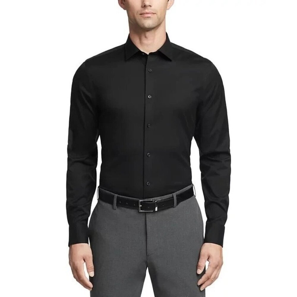 Calvin Klein Black Men's Dress Shirt